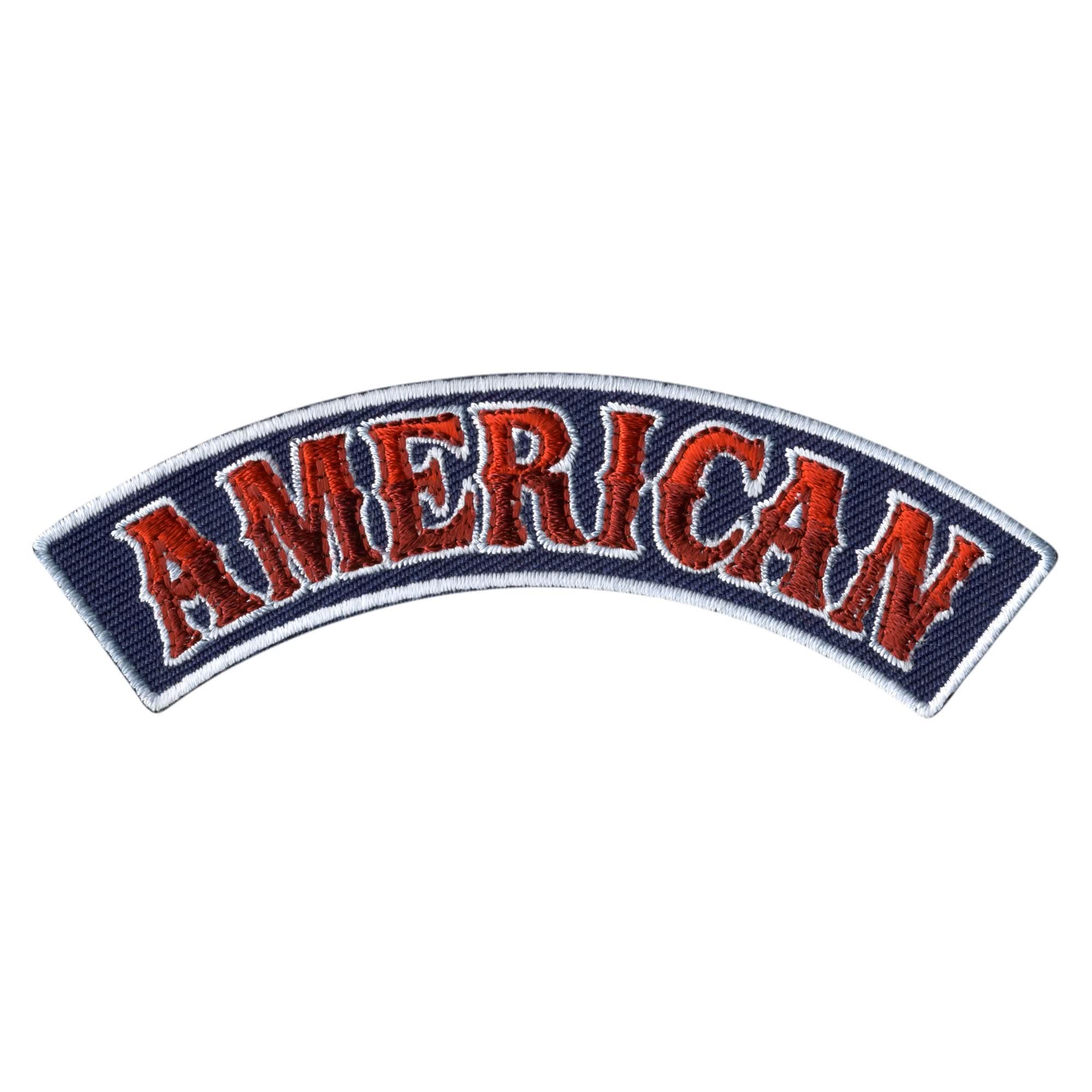 Hot Leathers American 4” X 1” Top Rocker Patch
