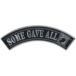 Hot Leathers Some Gave All 4” X 1” Top Rocker Patch