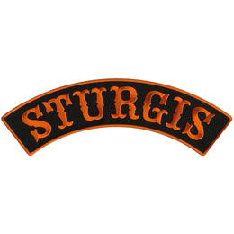 Hot Leathers PPM4155 Sturgis 12” X 3” Top Rocker Patch