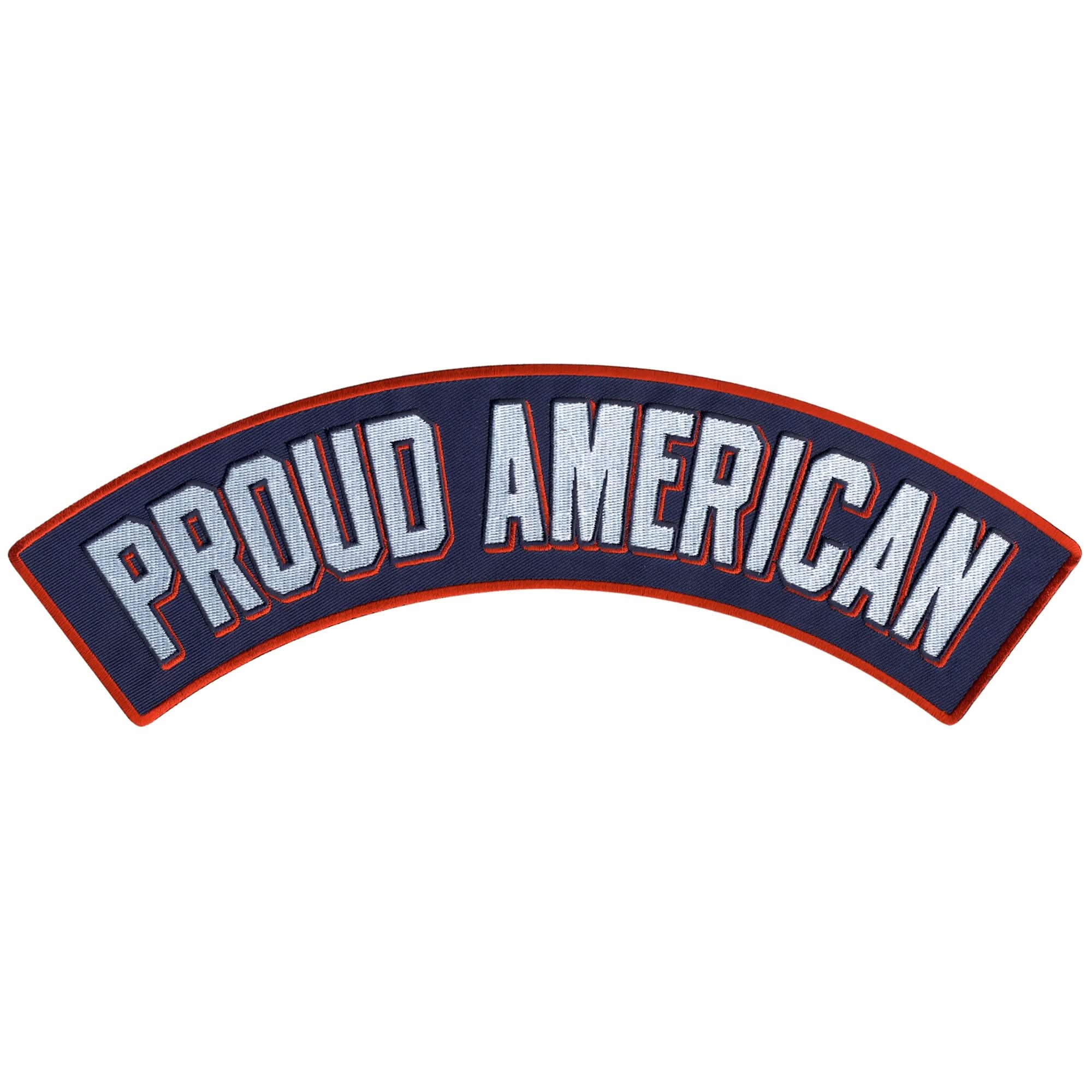 Hot Leathers Proud American 12” X 3” Top Rocker Patch