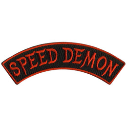 Hot Leathers Speed Demon 4” X 1” Top Rocker Patch