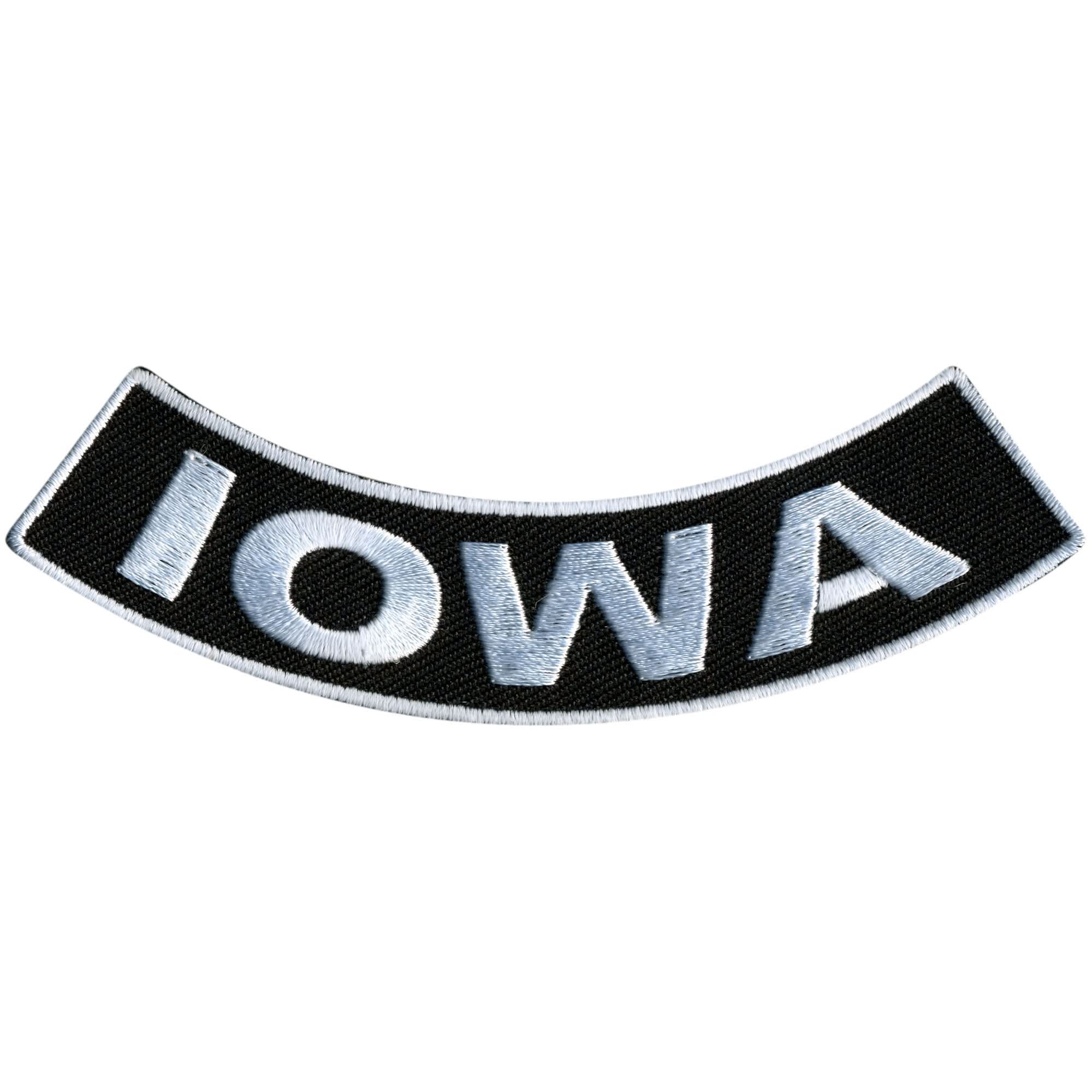 Hot Leathers Iowa 4” X 1” Bottom Rocker Patch
