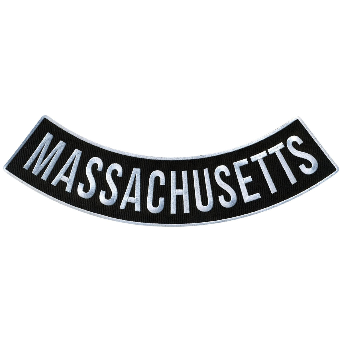 Hot Leathers Massachusetts 12” X 3” Bottom Rocker Patch – Renegade Classics