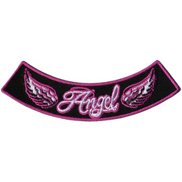 Hot Leathers Angel 4” X 1” Bottom Rocker Patch