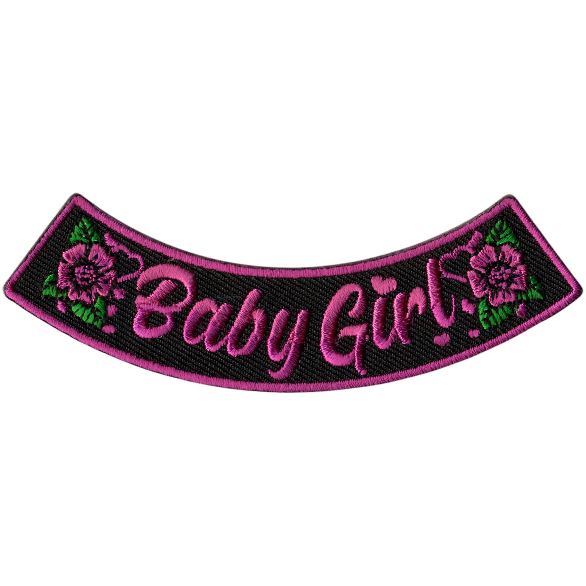 Hot Leathers Baby Girl 4” X 1” Bottom Rocker Patch
