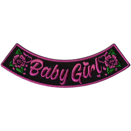 Hot Leathers Baby Girl 4” X 1” Bottom Rocker Patch