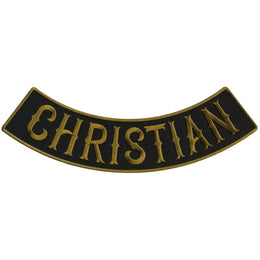 Hot Leathers Christian 12” X 3” Bottom Rocker Patch