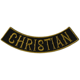 Hot Leathers Christian 4” X 1” Bottom Rocker Patch