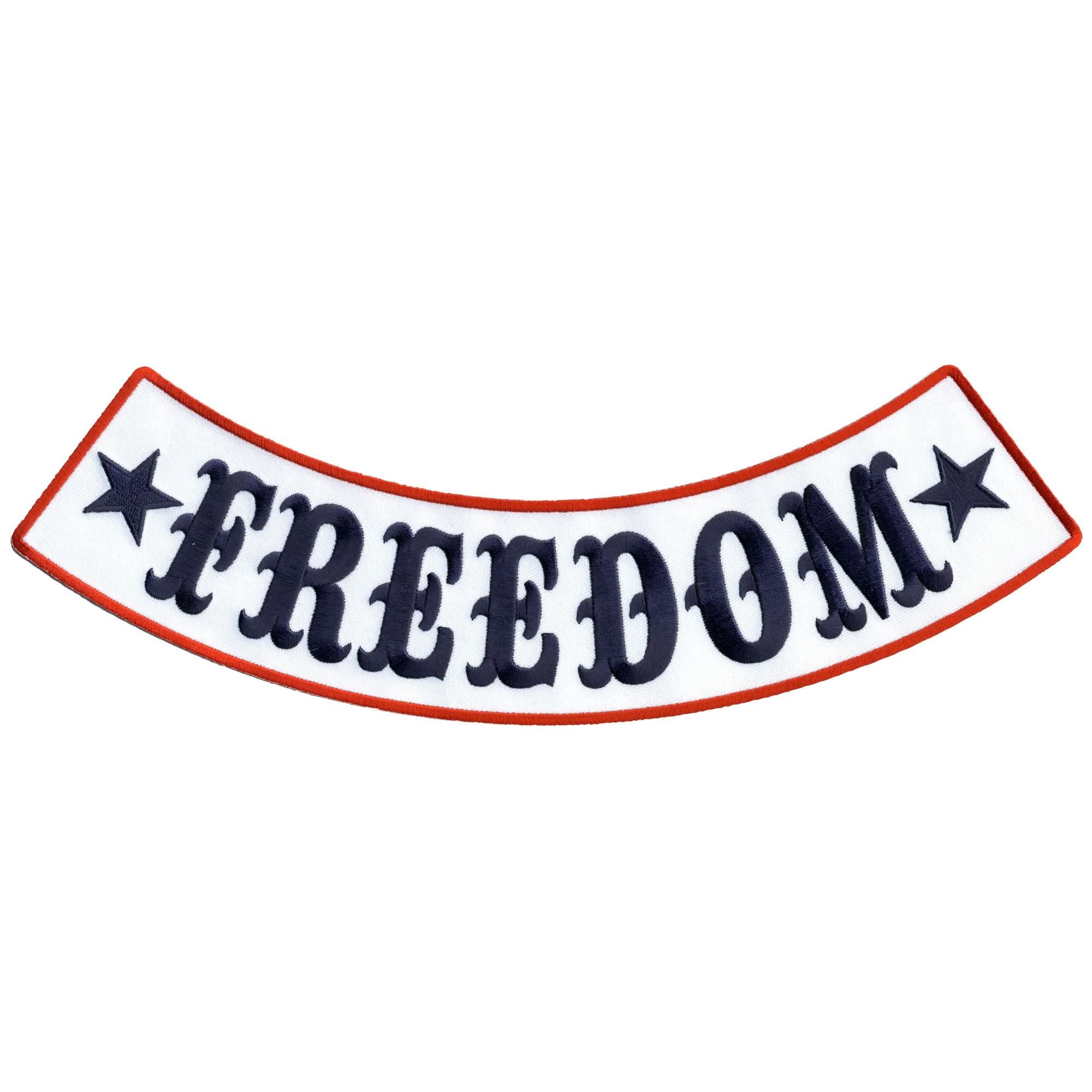 Hot Leathers Freedom 12” X 3” Bottom Rocker Patch