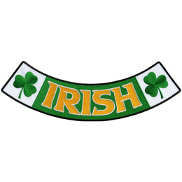 Hot Leathers Irish 12” X 3” Bottom Rocker Patch