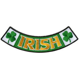 Hot Leathers Irish 4” X 1” Bottom Rocker Patch