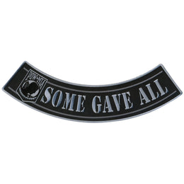 Hot Leathers Some Gave All 12” X 3” Bottom Rocker Patch