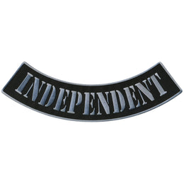 Hot Leathers Independent 12” X 3” Bottom Rocker Patch
