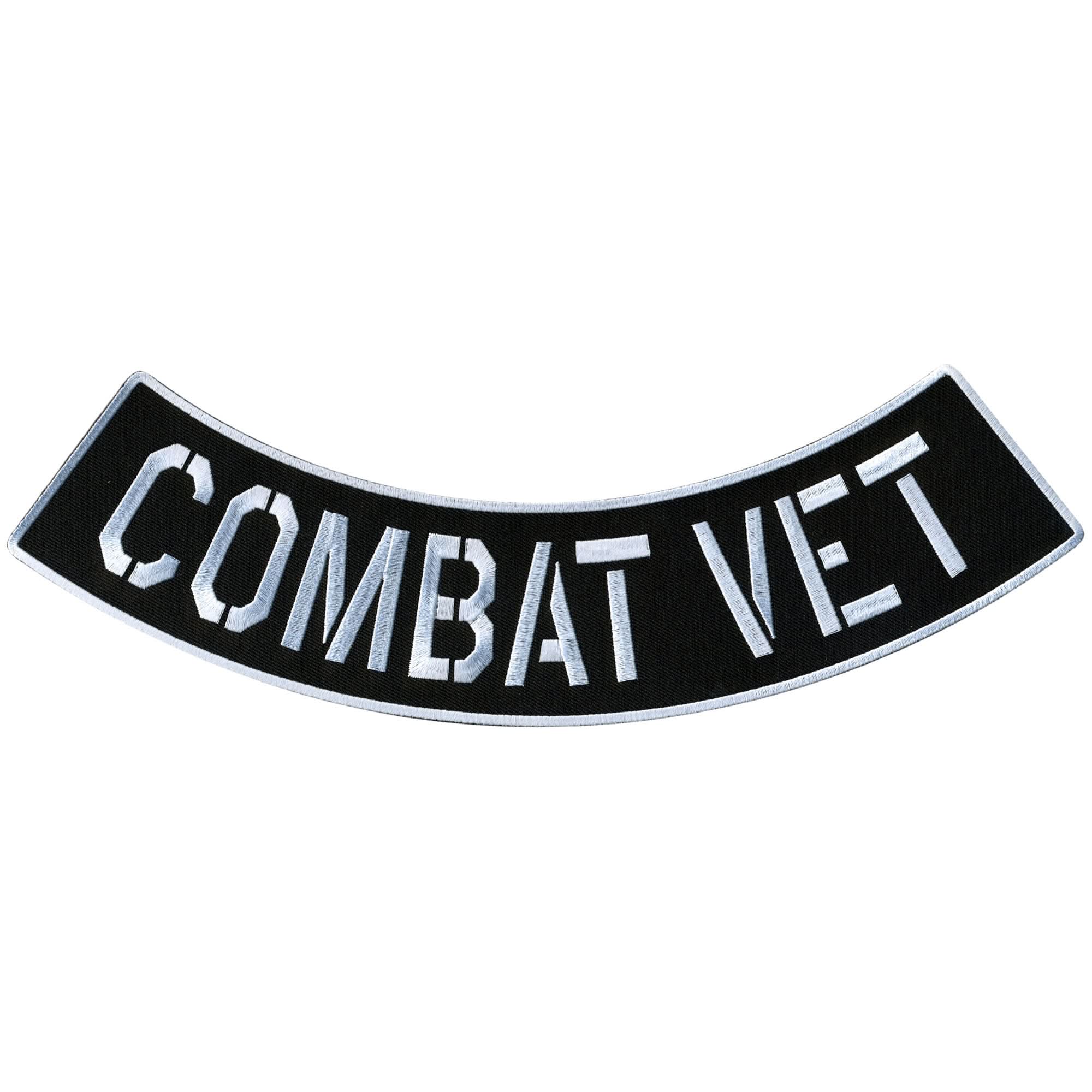 Hot Leathers Combat Vet 12” X 3” Bottom Rocker Patch