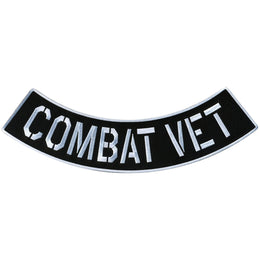 Hot Leathers Combat Vet 12” X 3” Bottom Rocker Patch