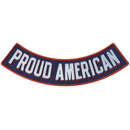 Hot Leathers Proud American 12" x 3"  Bottom Rocker Patch