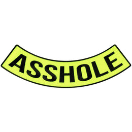 Hot Leathers Asshole 12” X 3” Bottom Rocker Patch