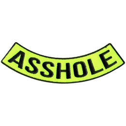 Hot Leathers Asshole 4” X 1” Bottom Rocker Patch