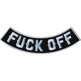 Hot Leathers Fuck Off 4” X 1” Bottom Rocker Patch