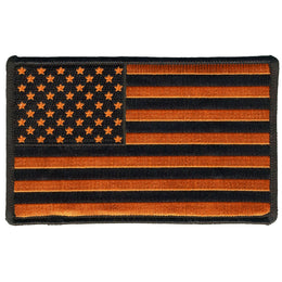 Hot Leathers USA Orange Flag Patch 5" x "5