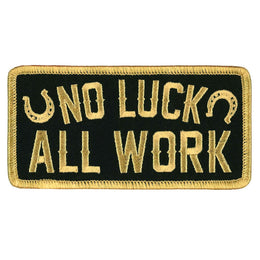 Hot Leathers 4" No Luck All Work Patch