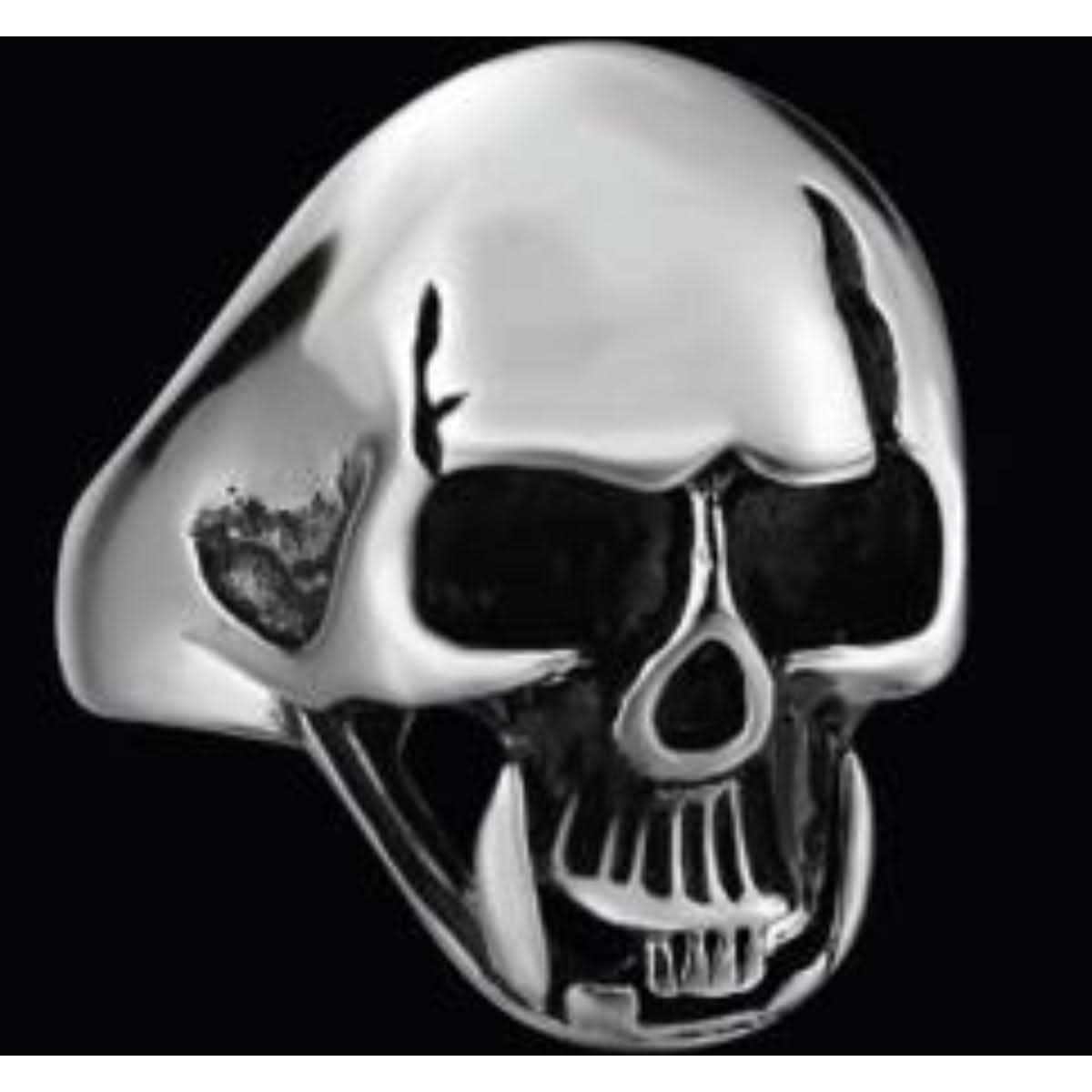 R150 Stainless Steel Cool Biker Skull Biker Ring Rings Renegade Classics