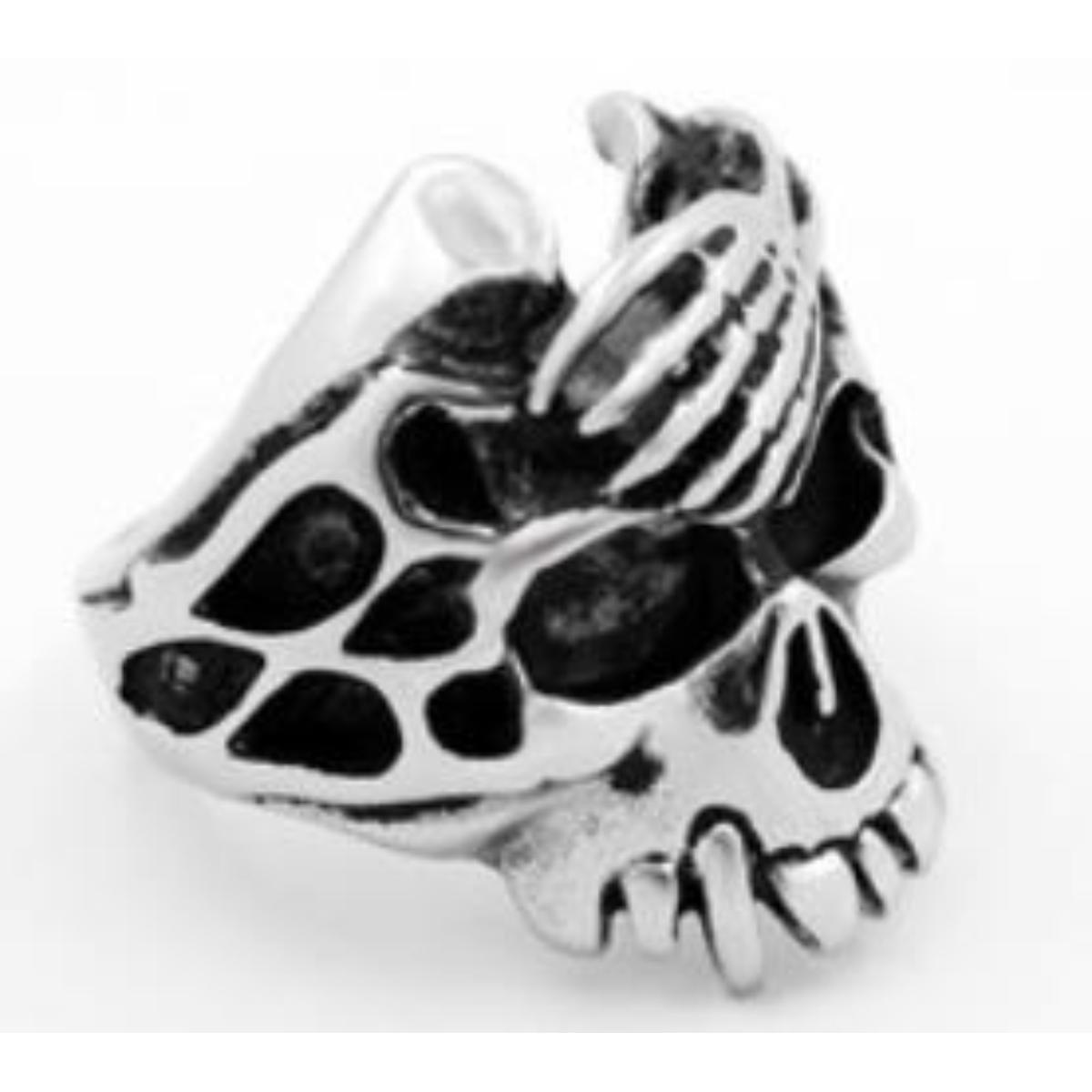R178 Stainless Steel Acid Head Biker Ring Rings Renegade Classics