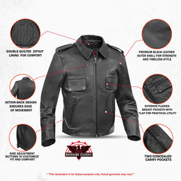 Dark Rebel Men’s Motorcycle Jacket