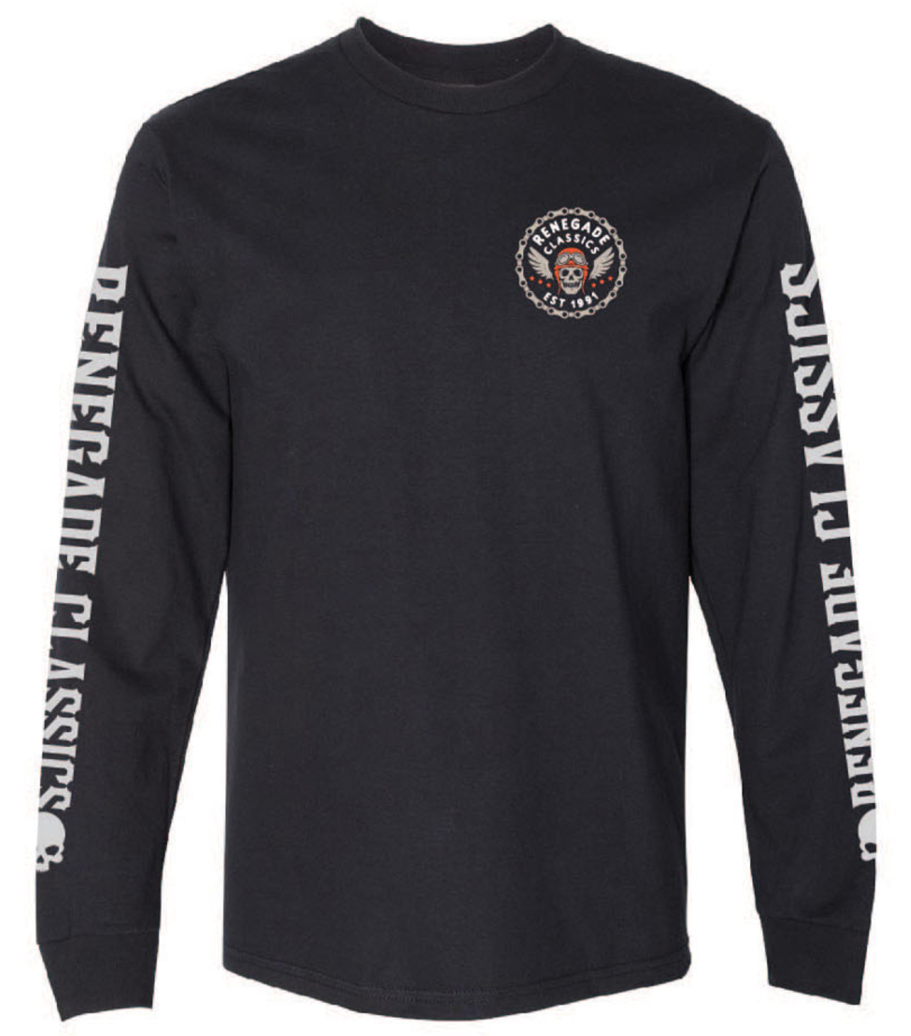 RC Chain Skull Men's Long Sleeve Shirt Shirts & Tops Renegade Classics