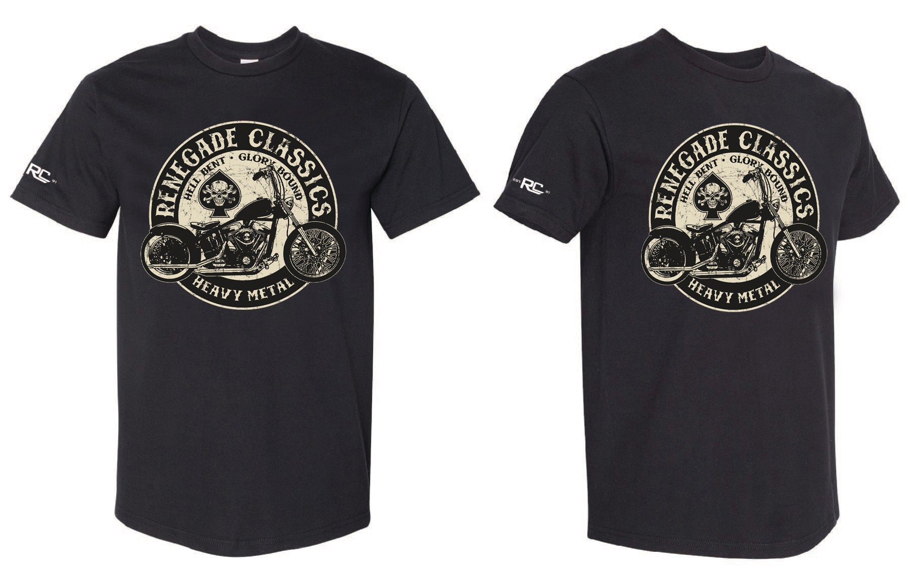 RC Renegade Classics Glory Mens Motorcycle T-Shirt Men's Shirts Renegade Classics