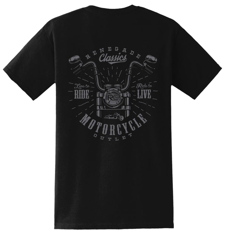 RC Handlebar Black  Mens Motorcycle  T-Shirt