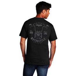 RC Handlebar Black Mens Motorcycle T-Shirt Men's Shirts Renegade Classics