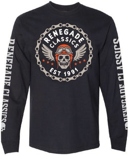 RC Chain Skull Men's Long Sleeve Shirt Shirts & Tops Renegade Classics
