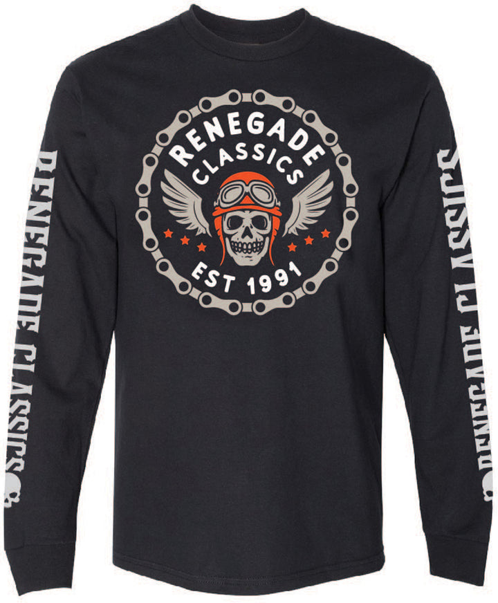 RC Chain Skull Men's  Long Sleeve Shirt