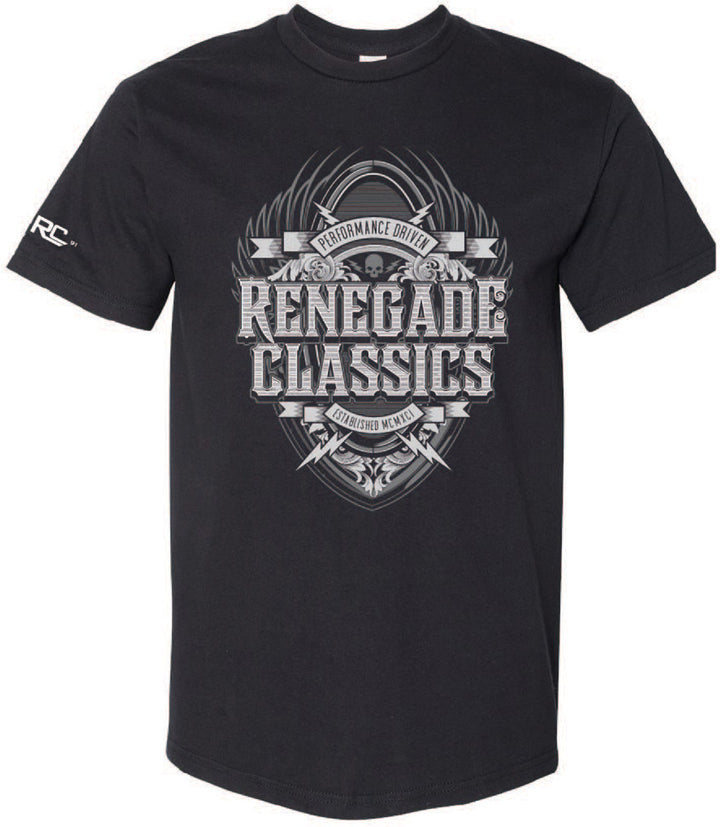 RC RENEGADE CLASSICS SHIELD Mens Motorcycle TSHIRT