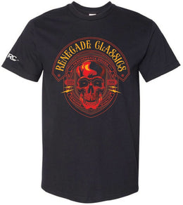 RC Renegade Classics Red Skull Mens Motorcycle T-Shirt Men's Shirts Renegade Classics