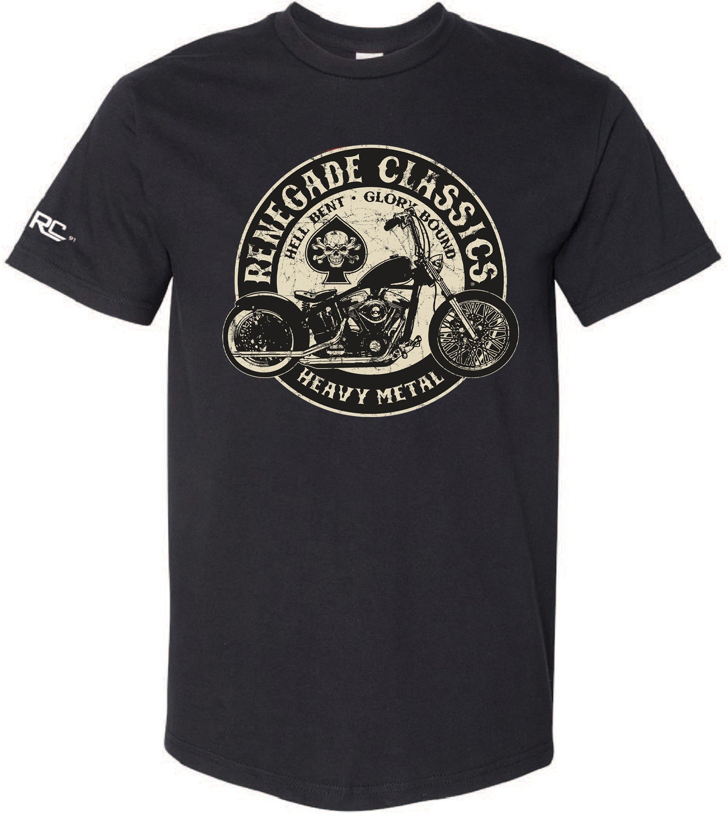 RC Renegade Classics Glory Mens Motorcycle T-Shirt Men's Shirts Renegade Classics