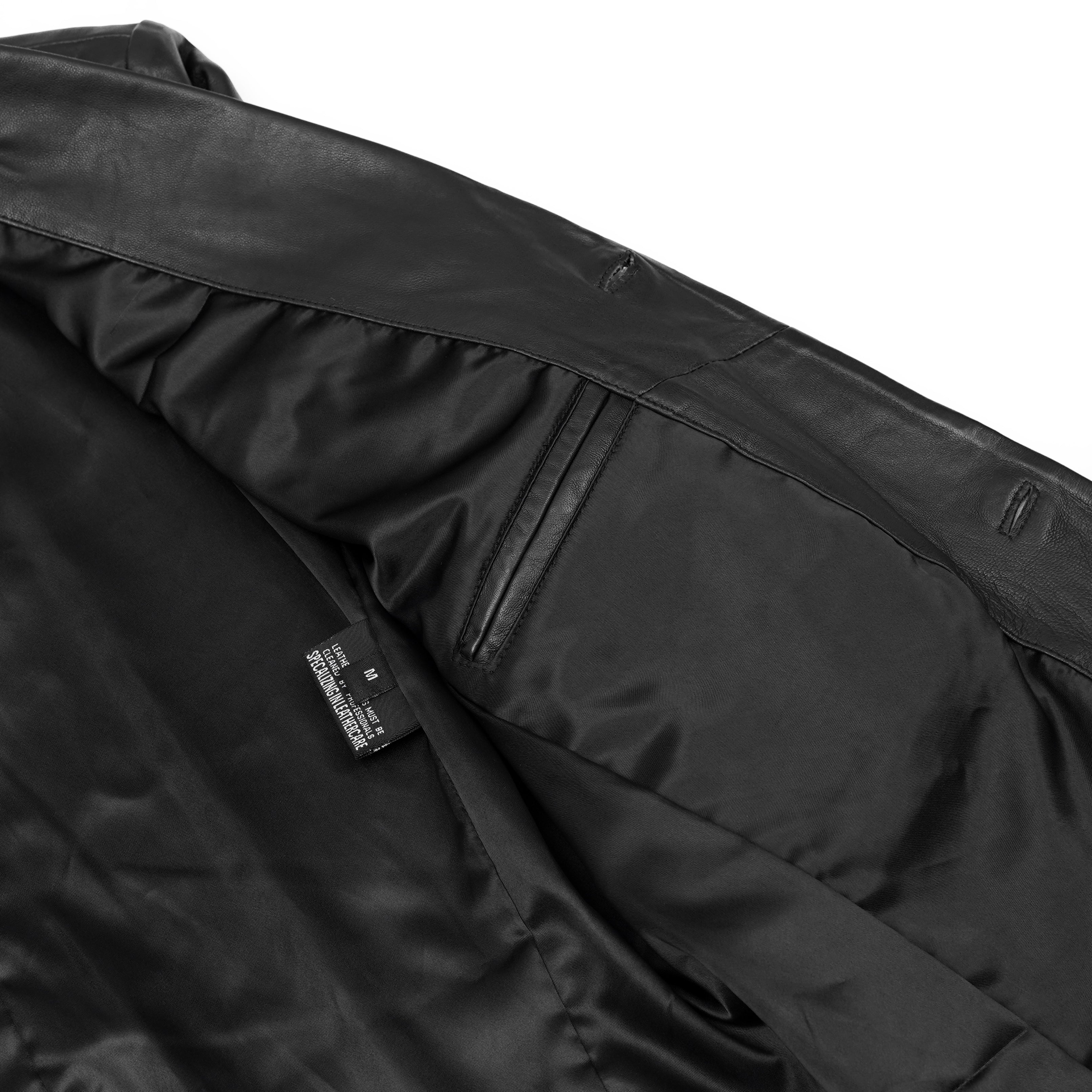 Bridgerton Men's Black Leather Blazer