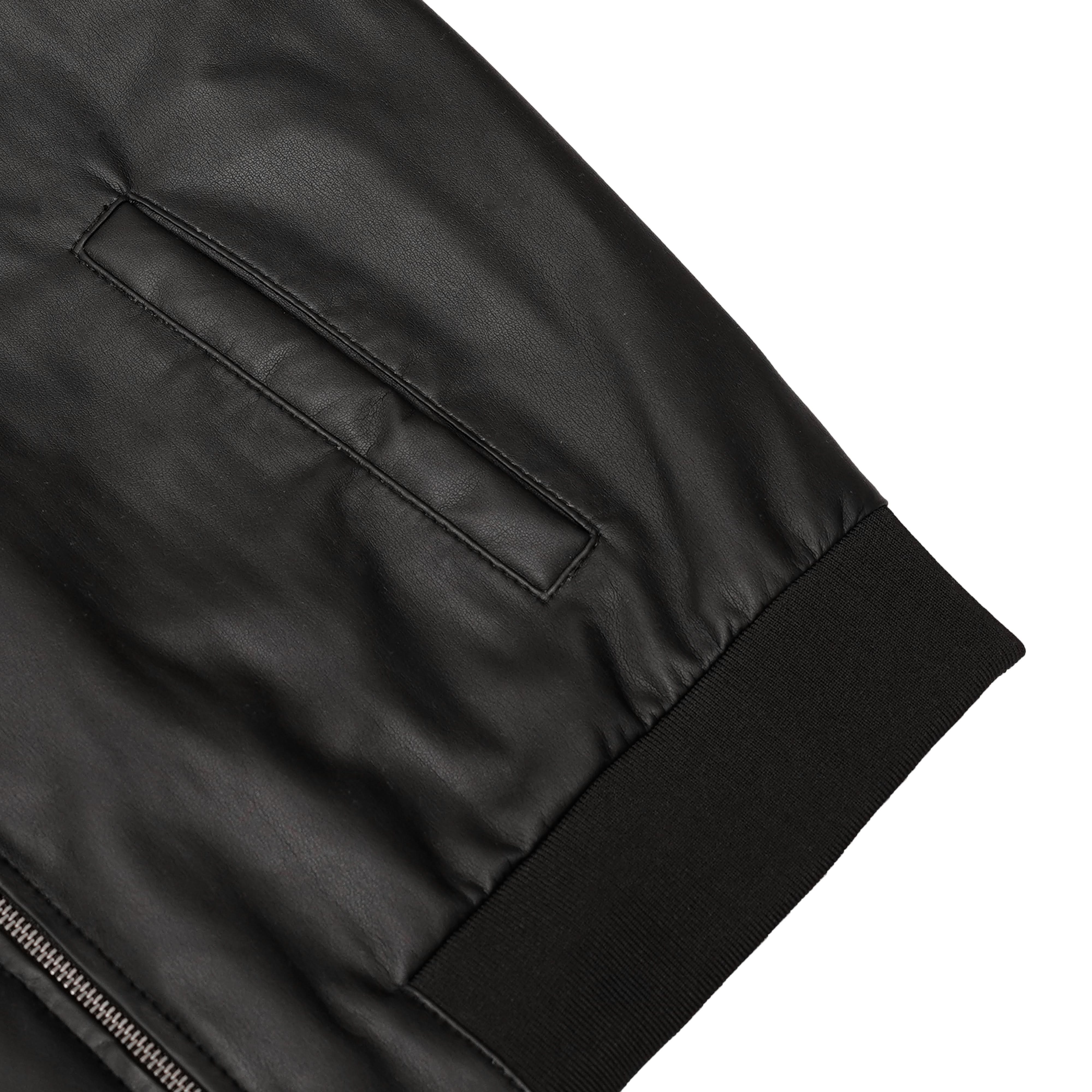 Midnight Forge Men’s Faux Leather Motorcycle Jacket