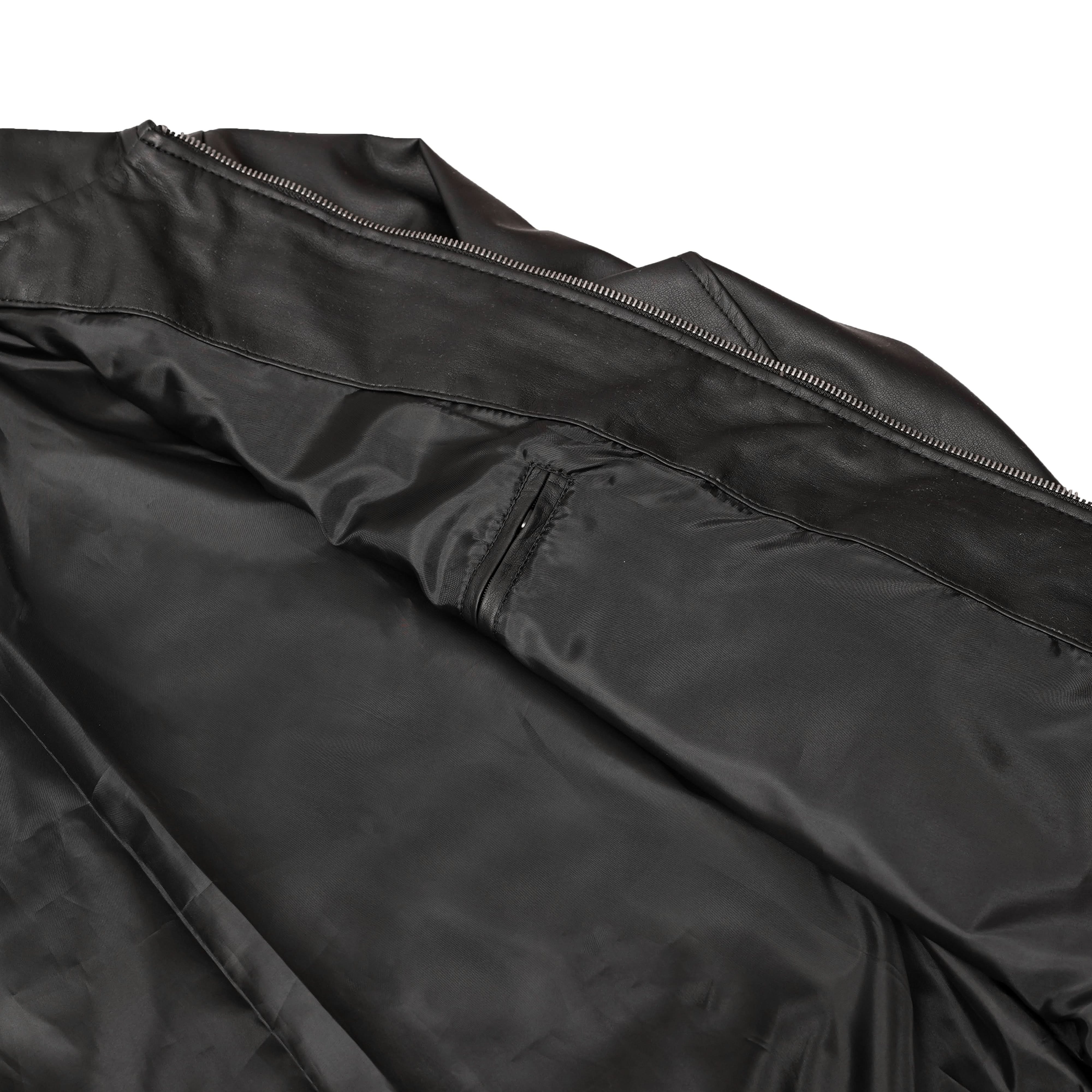 Midnight Forge Men’s Faux Leather Motorcycle Jacket