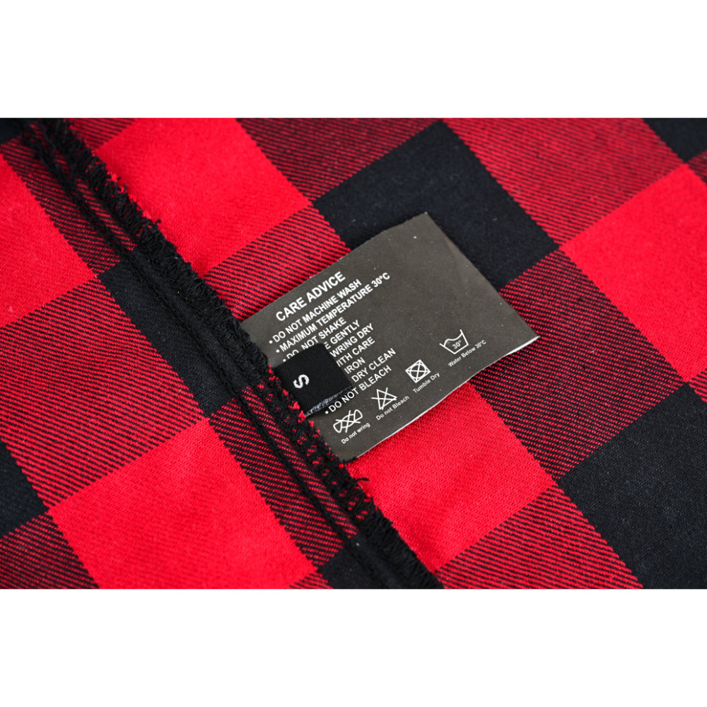 Red Rider Men's Sleeveless Red and Black Flannel Shirt