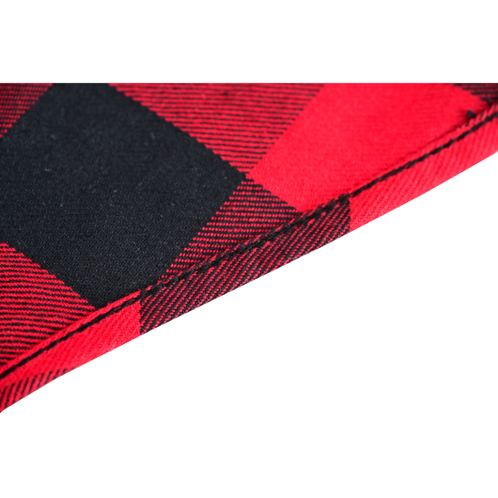 Red Rider Men's Sleeveless Red and Black Flannel Shirt