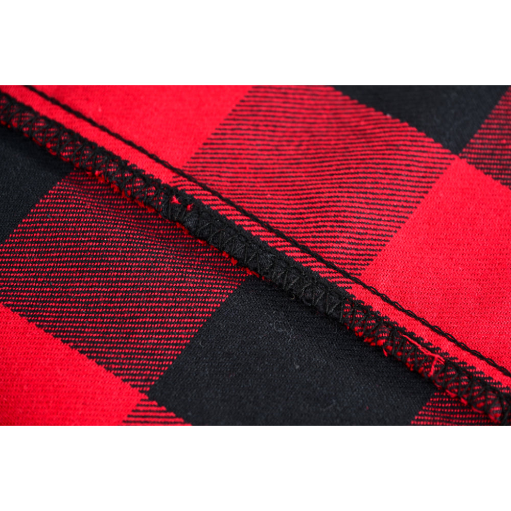 Red Rider Men's Sleeveless Red and Black Flannel Shirt