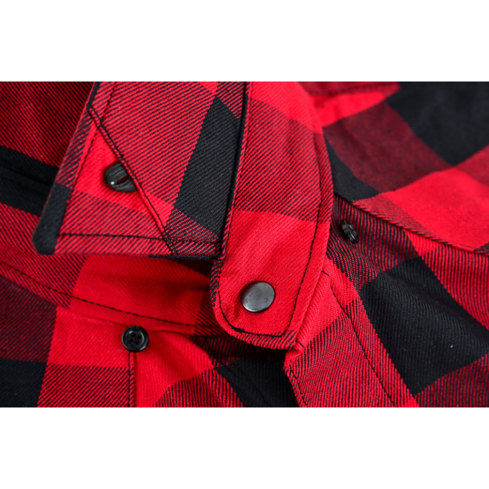 Red Rider Men's Sleeveless Red and Black Flannel Shirt