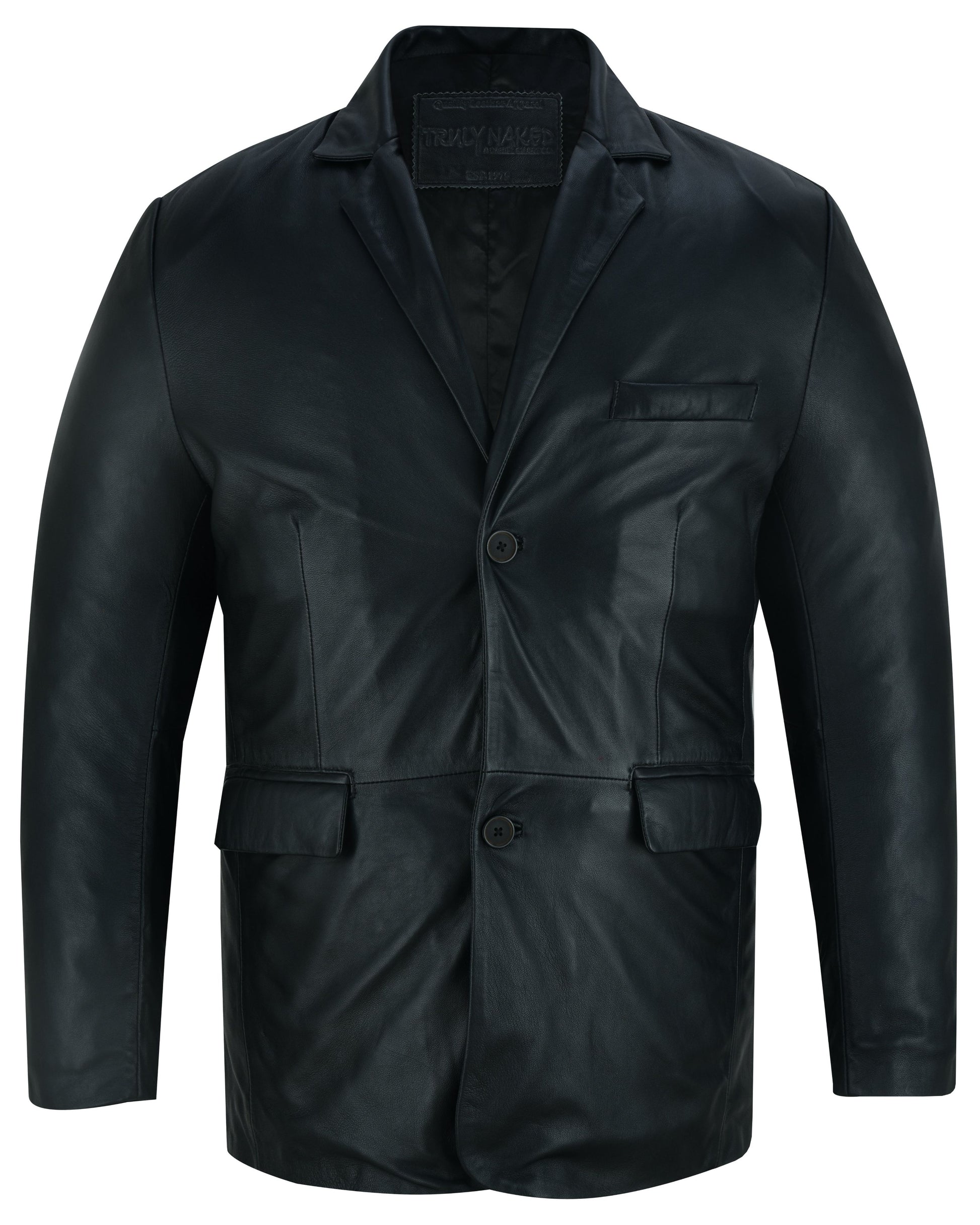 Bridgerton Men's Black Leather Blazer Men's Leather Jackets Renegade Classics