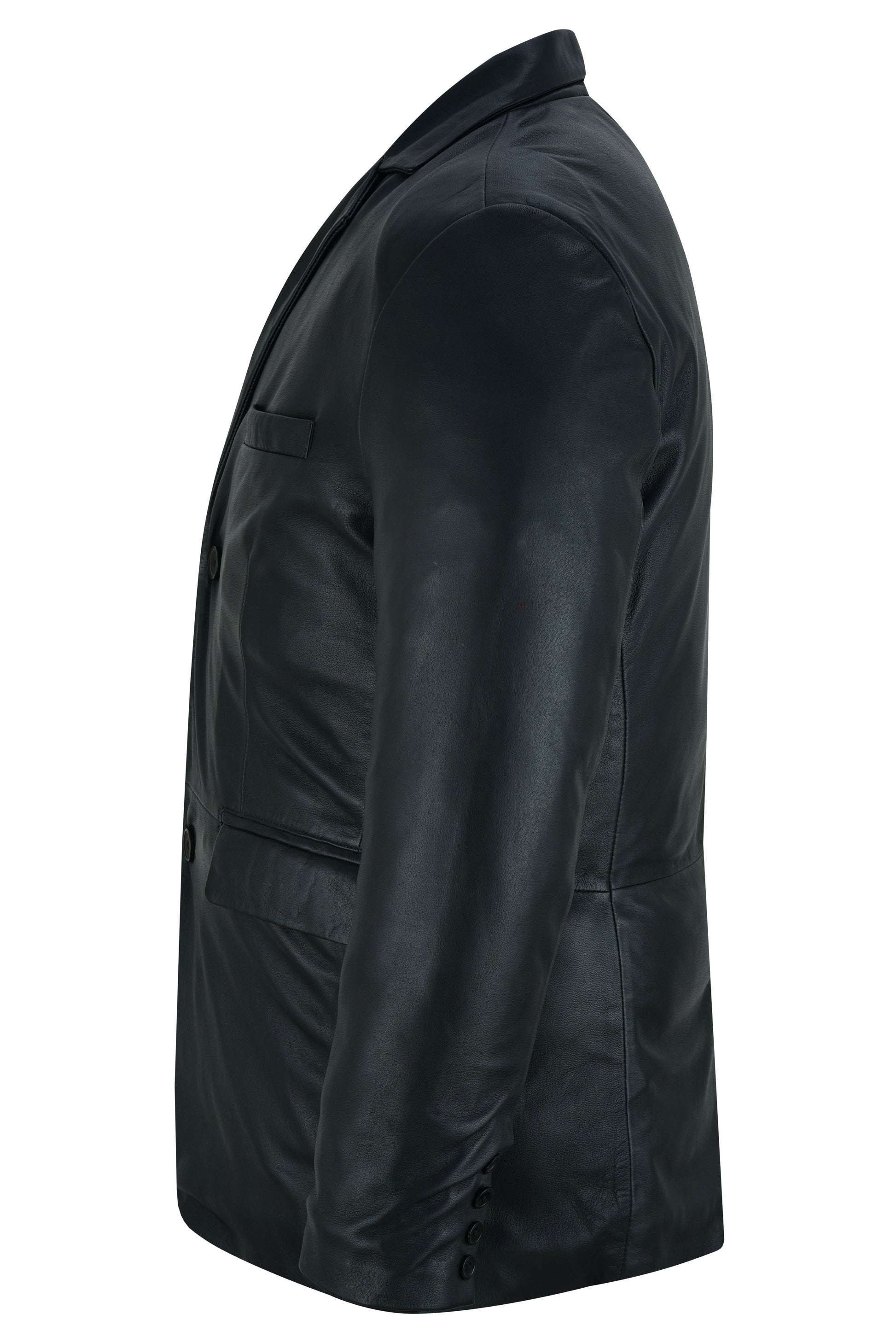 Bridgerton Men's Black Leather Blazer Men's Leather Jackets Renegade Classics