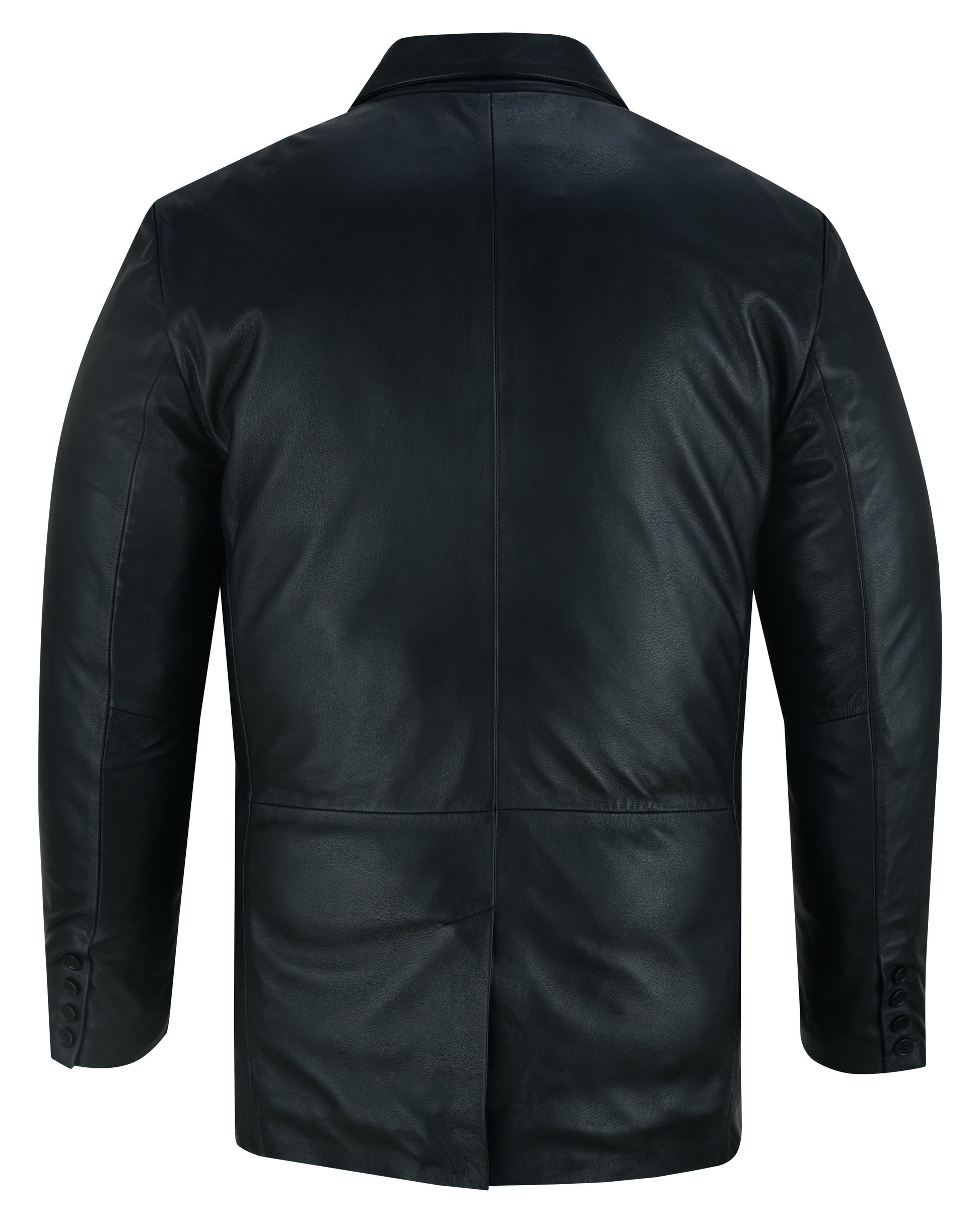 Bridgerton Men's Black Leather Blazer Men's Leather Jackets Renegade Classics