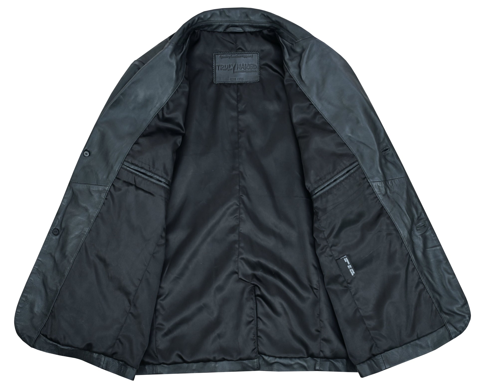 Bridgerton Men's Black Leather Blazer Men's Leather Jackets Renegade Classics
