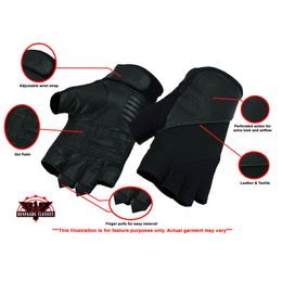 RoadFlex Men's  Fingerless Gloves