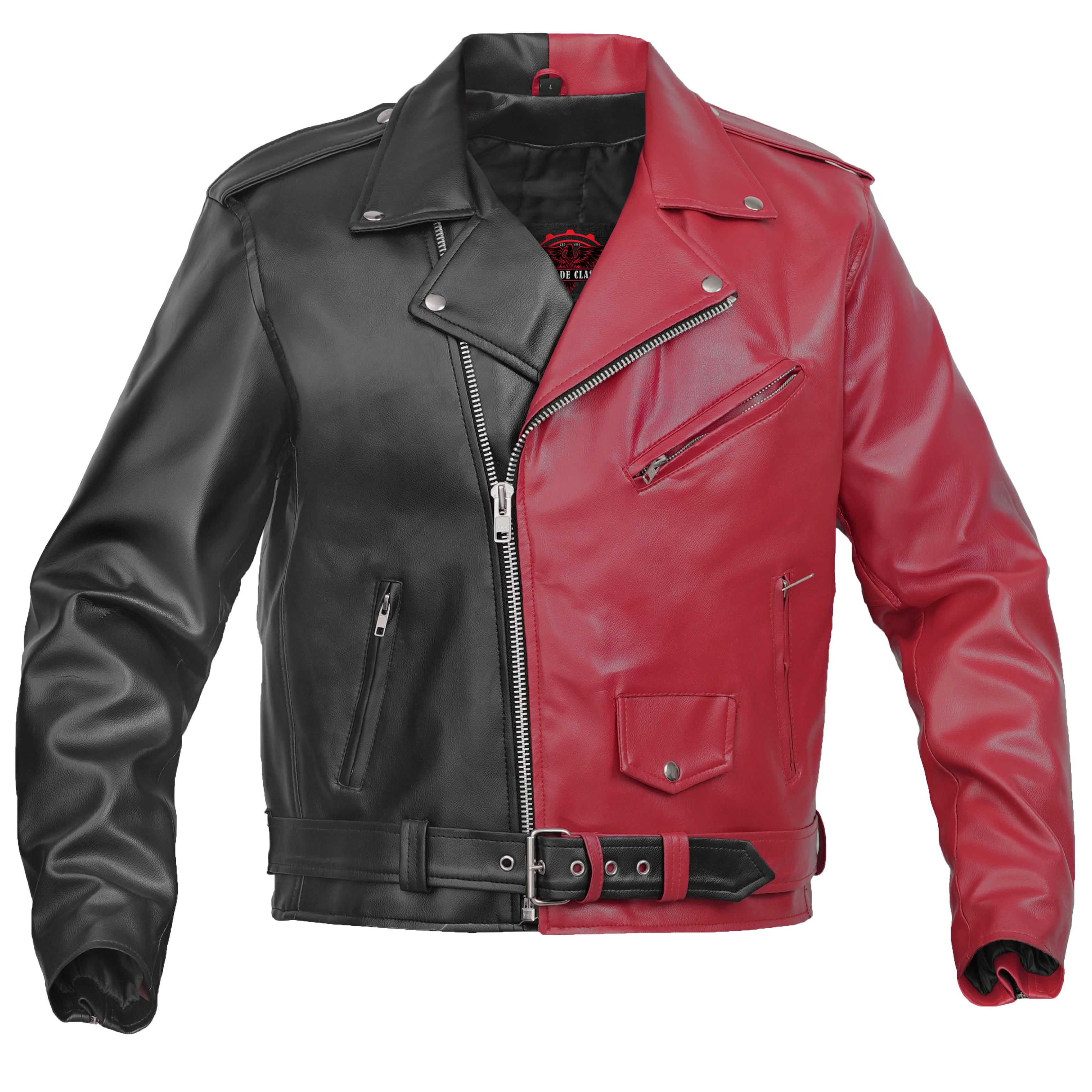 Void Ember Men’s Faux Leather Motorcycle Jacket